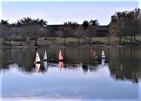 boats on the pond